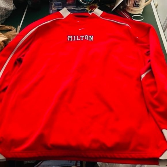 Nike Other - Milton Academy Nike Authentic Pullover Warmup Jacket XXL